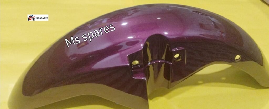 Front Mudguard Purple Colour First Quality Shine Old Model Ms Spares