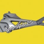 Footrest Bracket Left Side Silver Colour-First Quality - Hunk Old