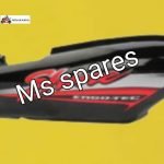 Tail Panel Black Red Sticker[Set Of 3]-First Quality- Shine Old Model