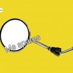 Mirror Left Side Nickle White-First Quality - Bullet Classic 350