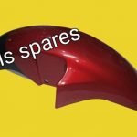 Mudguard Black And Red-First Quality - Glamour Old 2004 To 2006