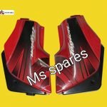 Side Panel Red Black Sticker-First Quality - Passion Plus New Model