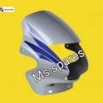 Visor Silver Blue Sticker-First Quality - Passion Plus New Model