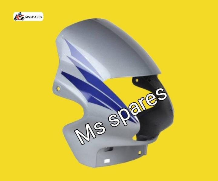 Visor Silver Blue Sticker First Quality Passion Plus New Model