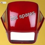 Visor Red Orange Sticker-First Quality - Splendor Old-Splendor Plus