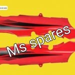 Tail Panel Red Black Sticker-First Quality - Passion Pro