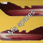 Tail Panel Red Orange Sticker-First Quality - Splendor Old-Splendor Plus