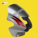 Visor Silver Red Sticker Colour-First Quality - Passion Old