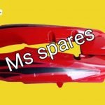 Tail Panel Red Black Sticker-First Quality - Passion Plus New Model