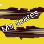 Tail Panel Wine Red Silver Sticker-First Quality - Passion Plus New Model