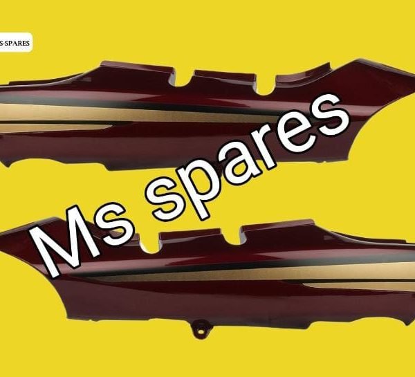 Tail Panel Wine Red Silver Sticker-First Quality - Passion Plus New Model