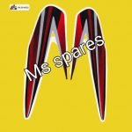 Visor Sticker [Black Red Sticker]-First Quality - Passion Pro