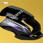 Visor Black And Blue Sticker-First Quality - Super Splendor