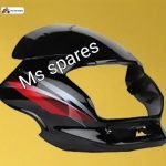 Visor Black And Red Sticker-First Quality - Super Splendor