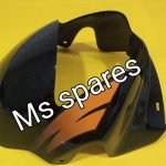 Visor Black Orange Sticker-First Quality - Passion Old