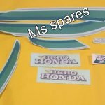 Blue Sticker Kit-Mat Blue Bike- Splendor old-Splendor Plus