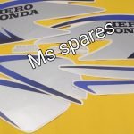 Black Bike Blue Sticker Kit- Splendor old-Splendor Plus