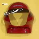 Visor Sports Red With Black Sticker-Genuine- Passion Plus New Model