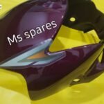 Visor Purple[Grey Yellow Sticker]-First Quality-Shine Old Model