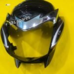 Visor [Black with Red Sticker]-First Quality-Shine Bs6 Model