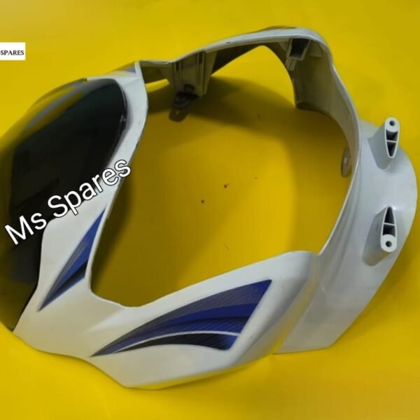Visor White With Blue Sticker-First Quality-Star City 110